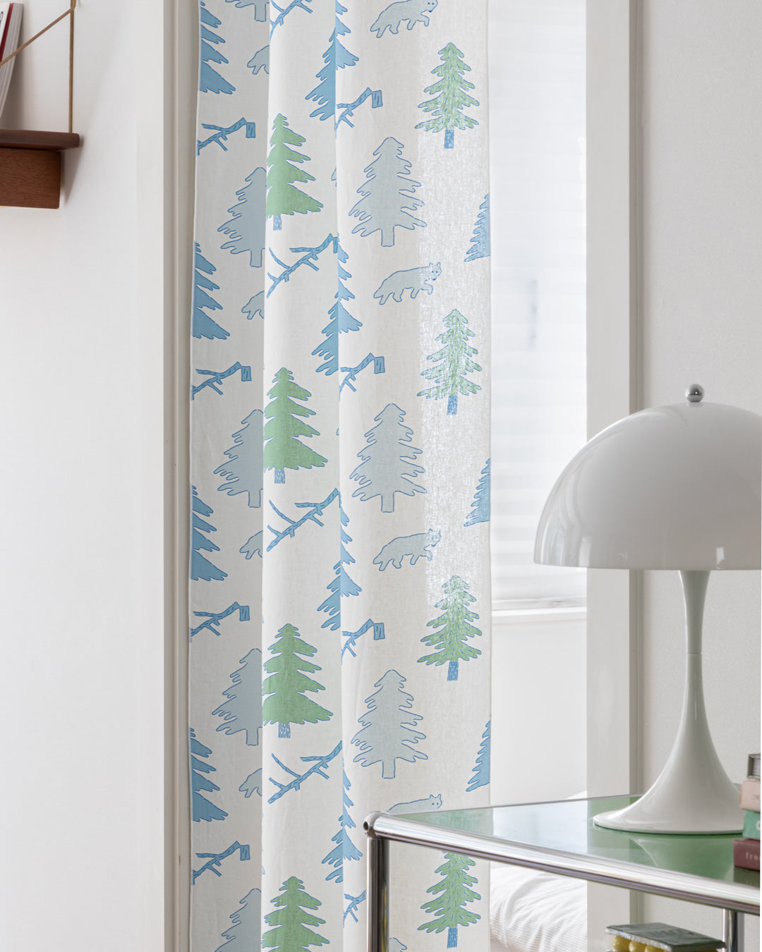 ノースランド ドアカーテン - ブルー＆グリーン