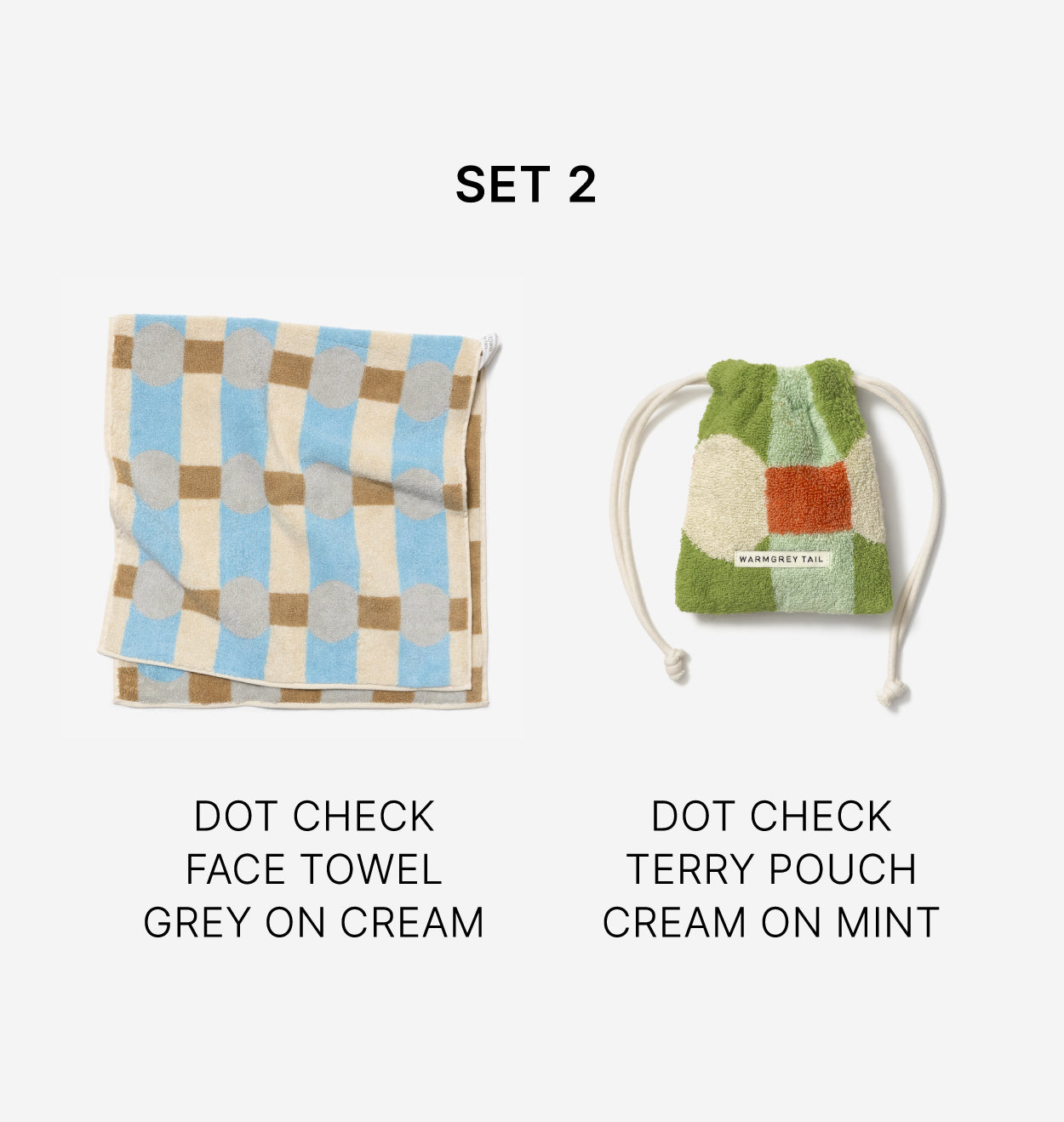 RELIEF SOAP + FACE TOWEL + TERRY POUCH GIFT SET