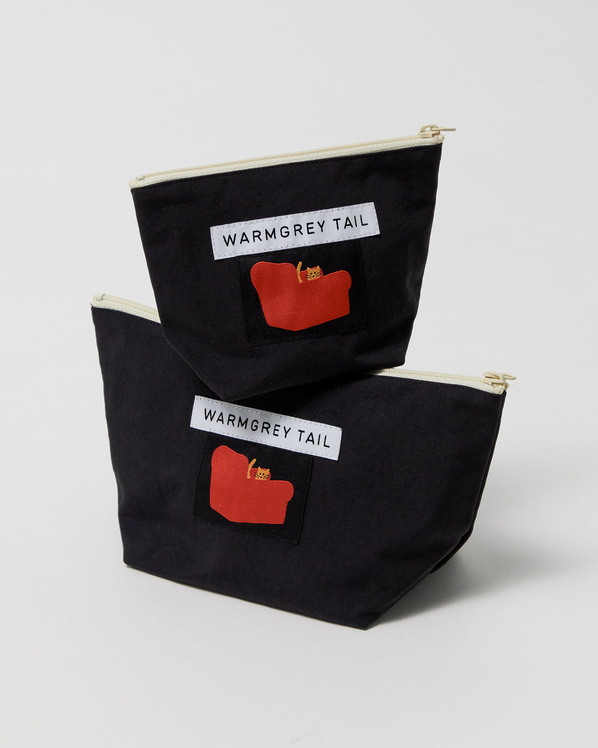 アームチェアラベル スタンディングポーチ - ブラック (3サイズ)