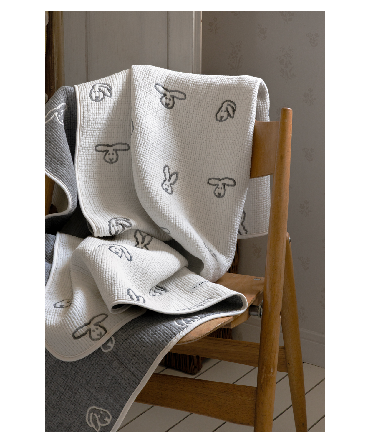 バニーバニー コットンモダールブランケット（3色）