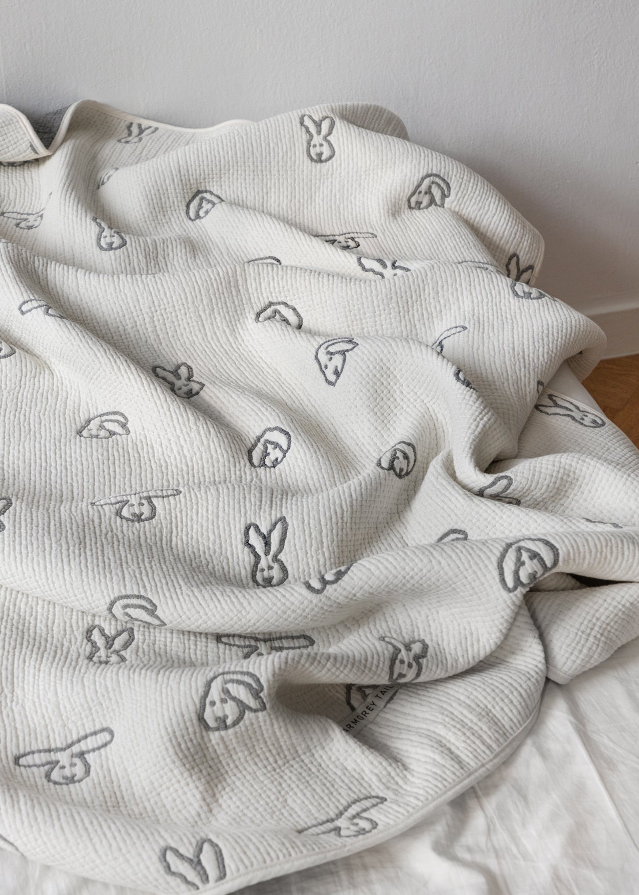 バニーバニー コットンモダールブランケット（3色）