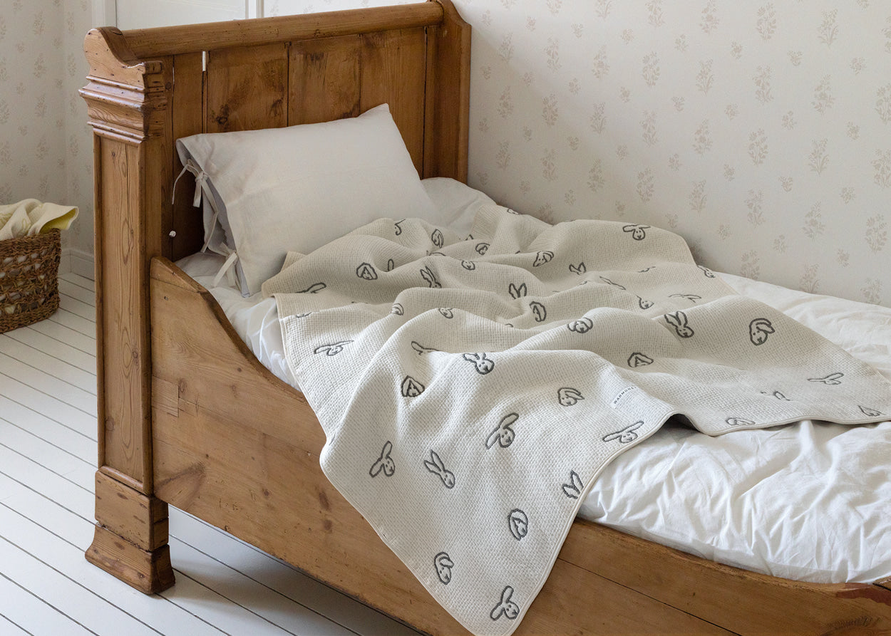 バニーバニー コットンモダールブランケット（3色）