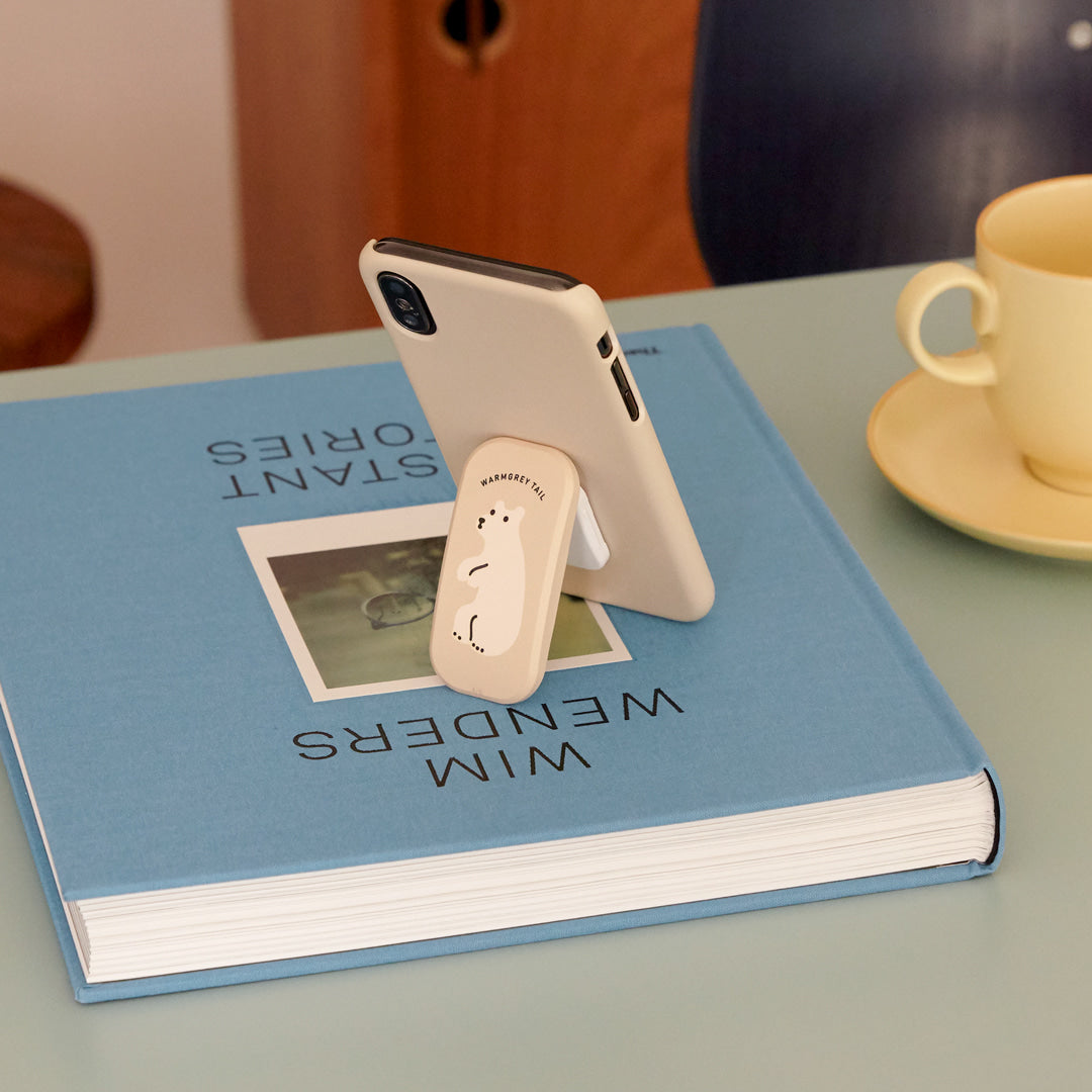 ポップスタンド - ハギーベア ベージュ