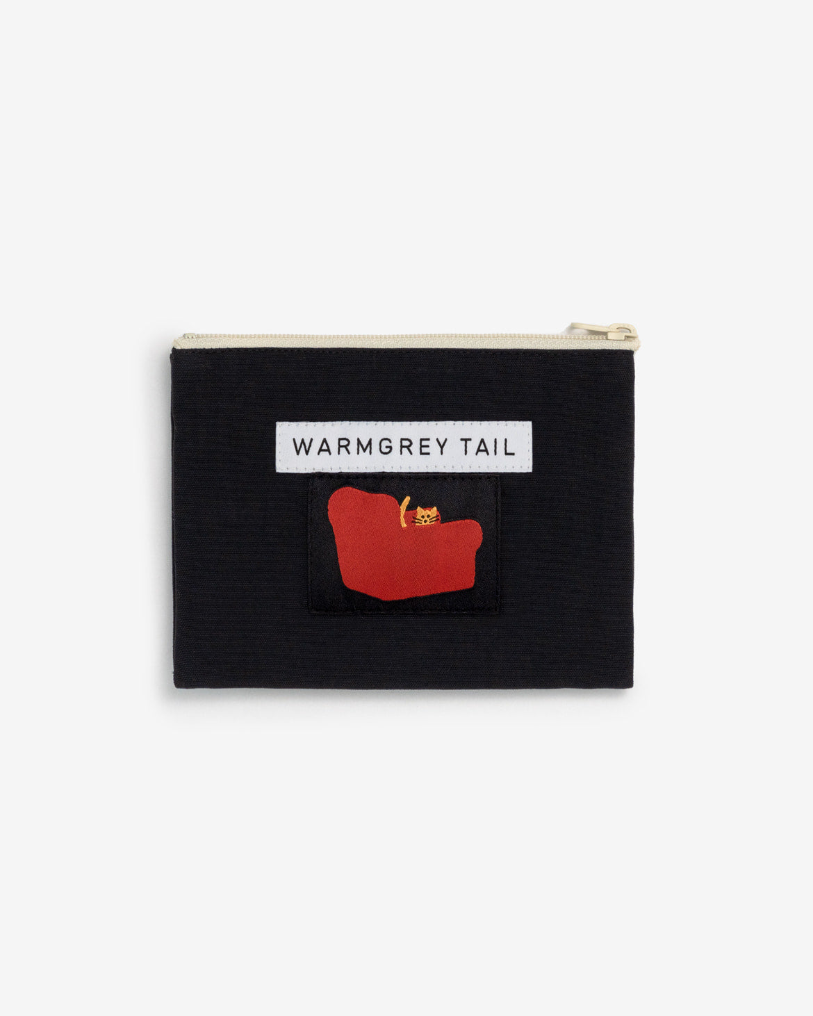 アームチェアフラットポーチ - ブラック (2サイズ)