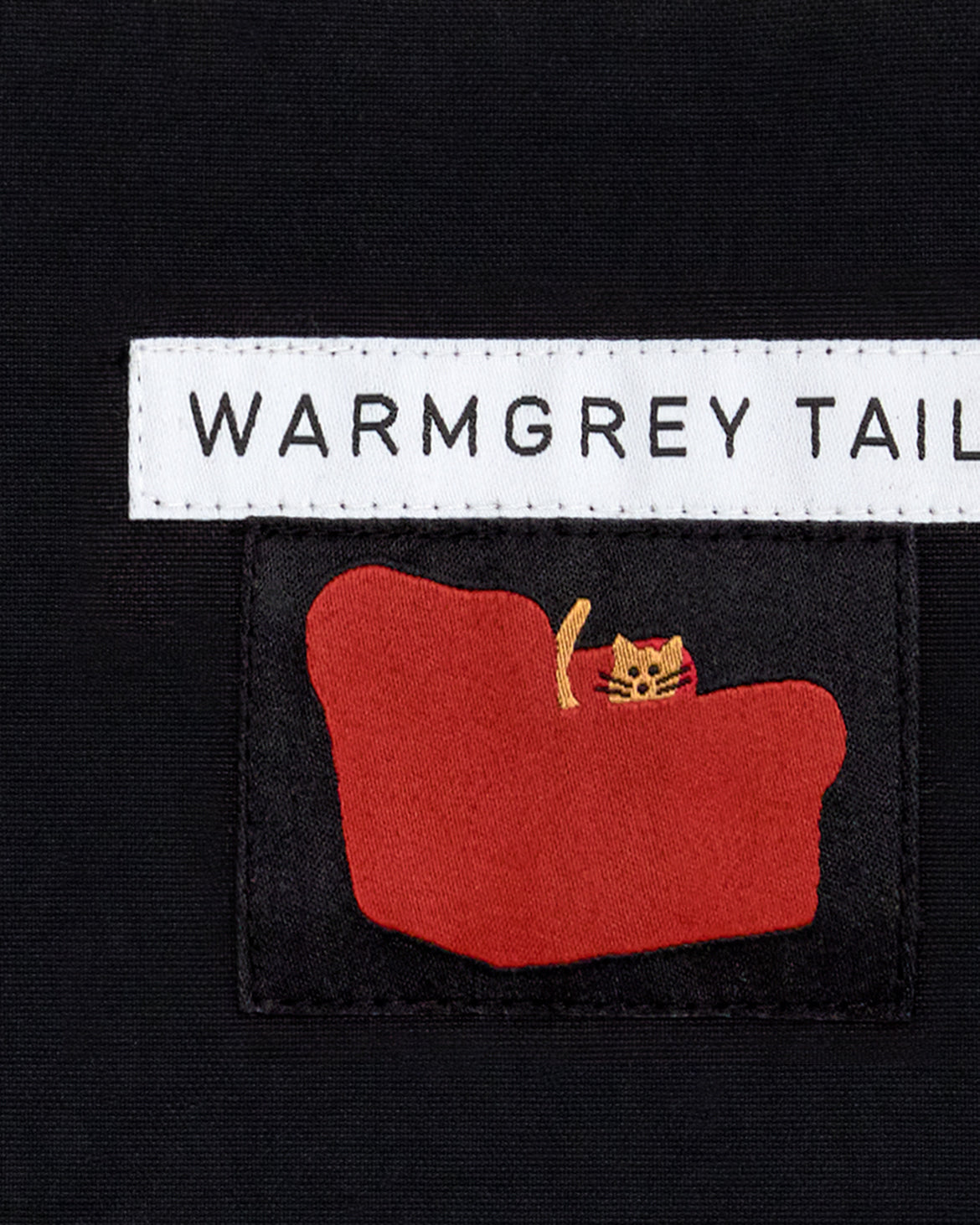 アームチェアフラットポーチ - ブラック (2サイズ)