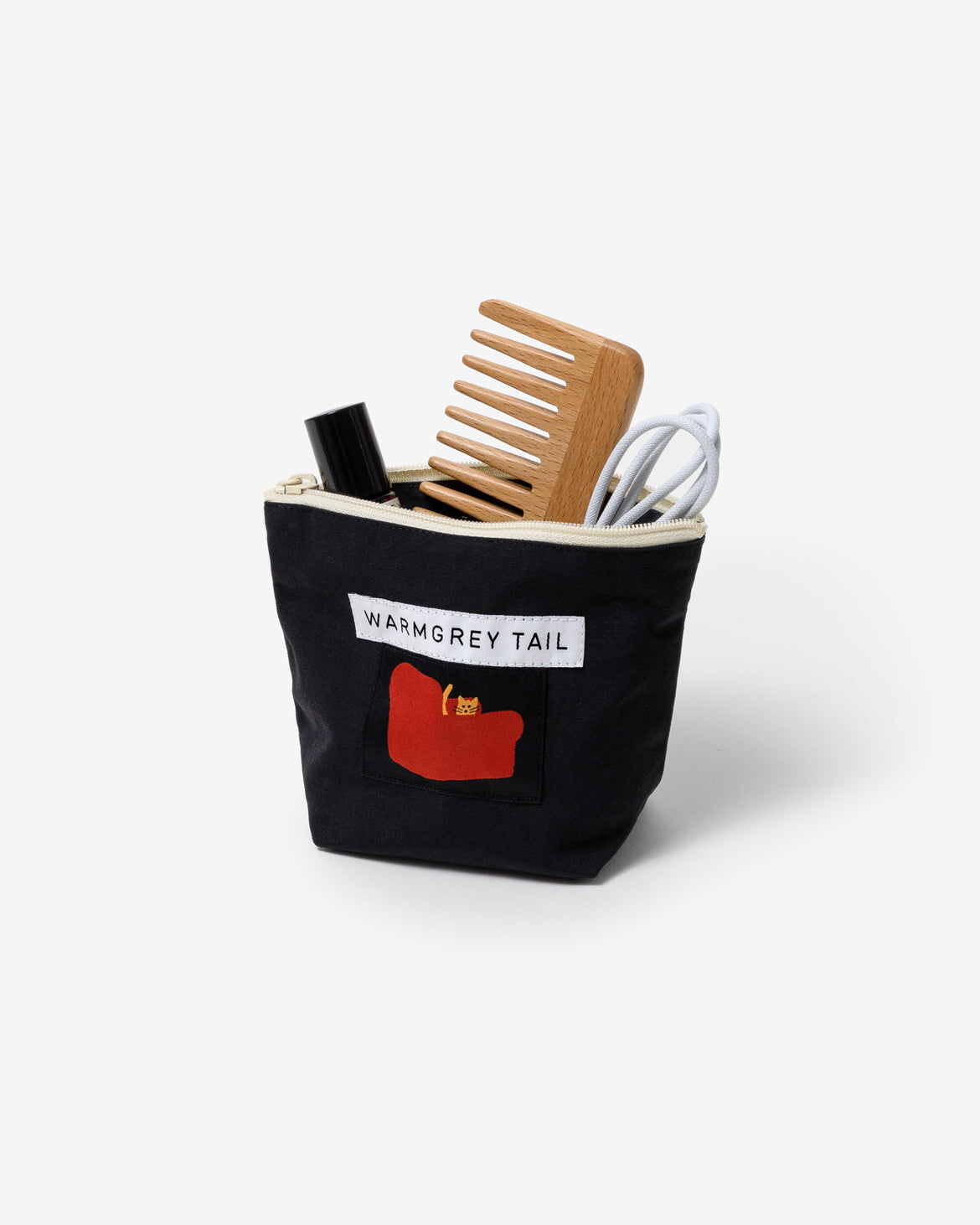 アームチェアラベル スタンディングポーチ - ブラック (3サイズ)