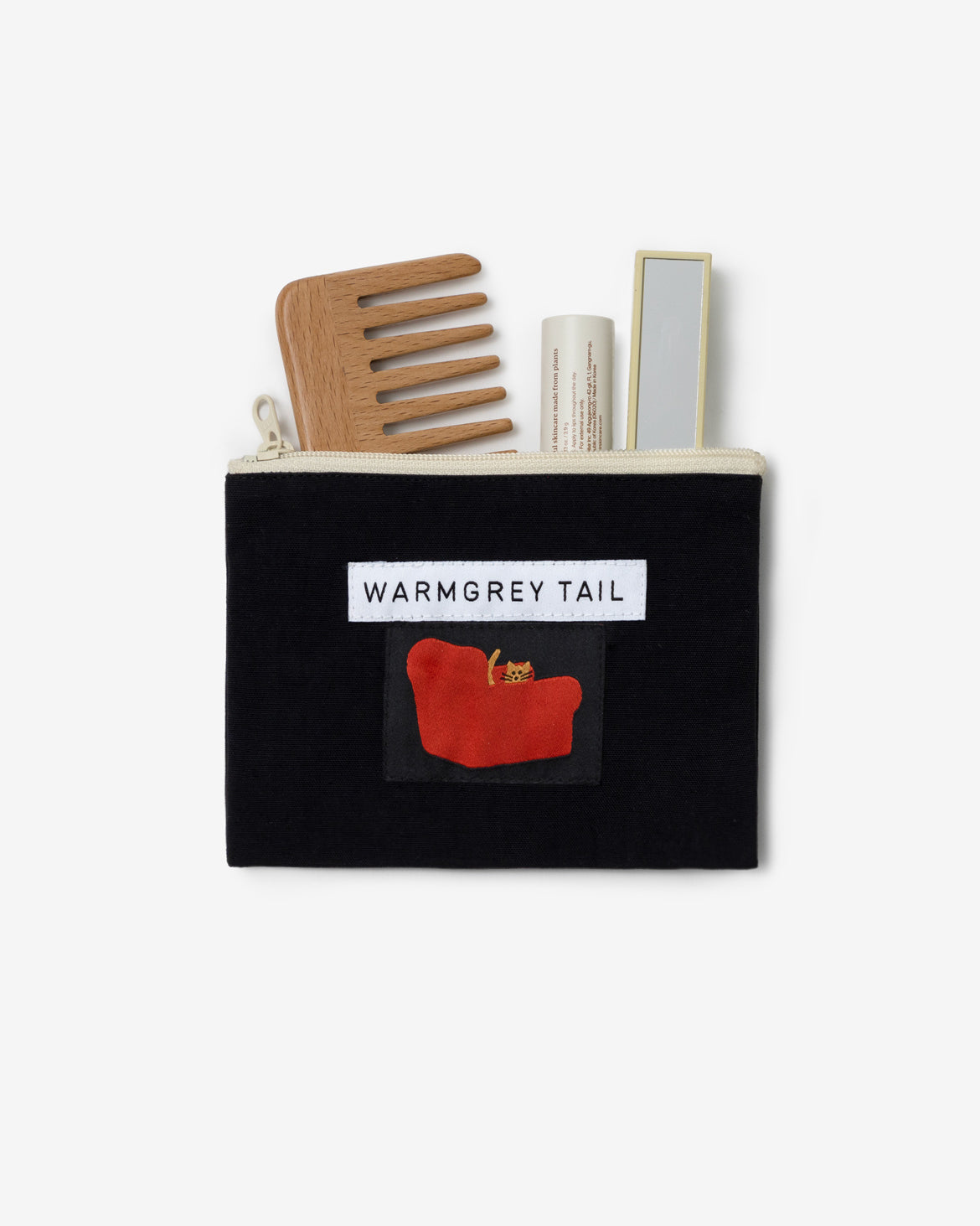 アームチェアフラットポーチ - ブラック (2サイズ)