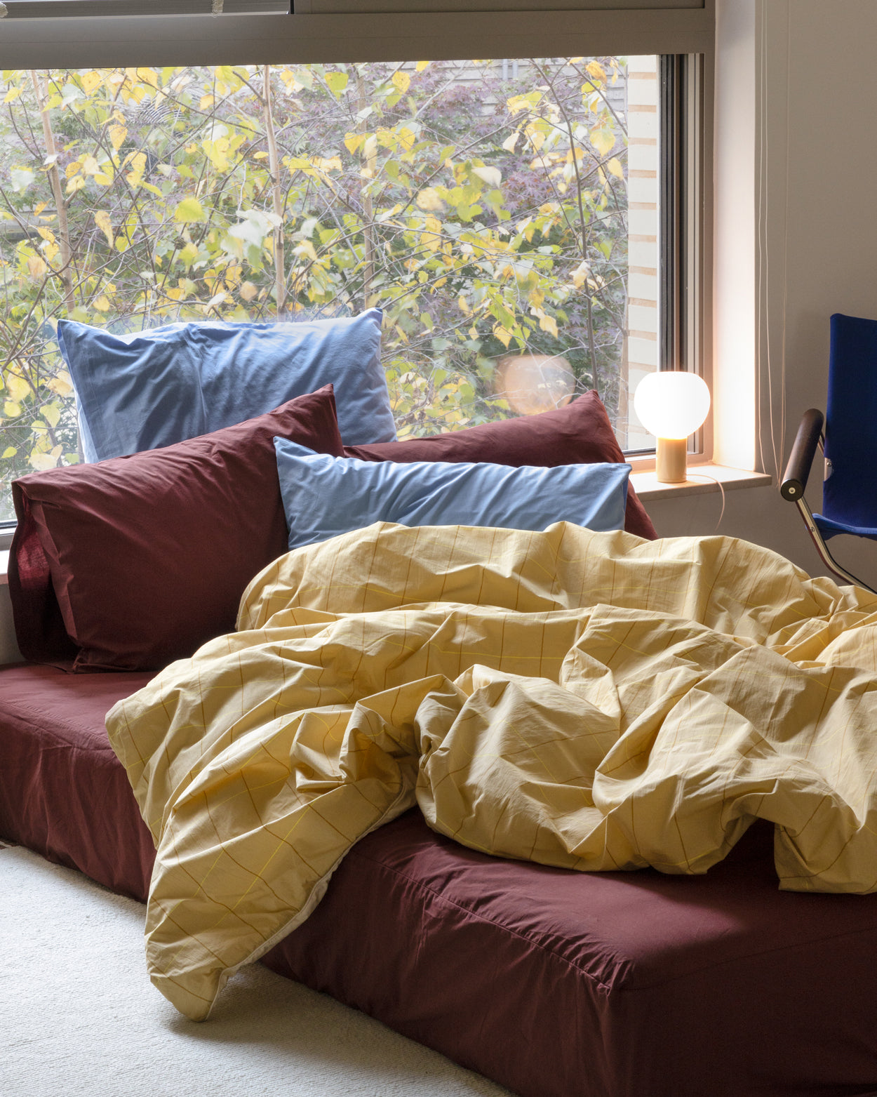 バーガンディ ピローケース (2サイズ)