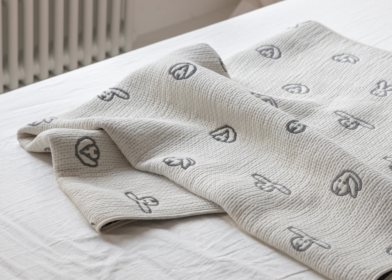 バニーバニー コットンモダールブランケット（3色）