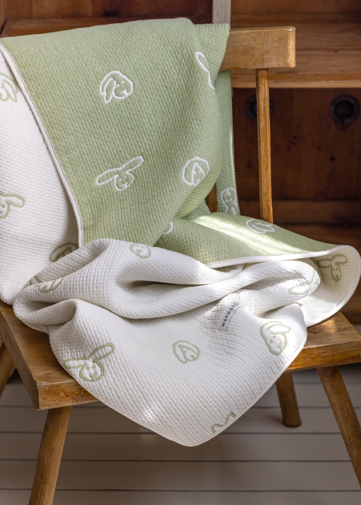 バニーバニー コットンモダールブランケット（3色）