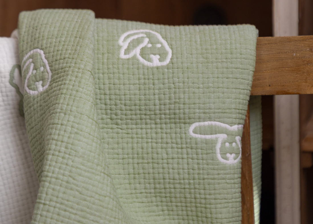 バニーバニー コットンモダールブランケット（3色）