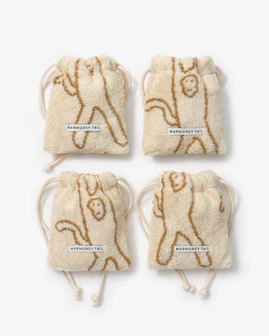 [WGT限定] モンキーテリーポーチ - アイボリー