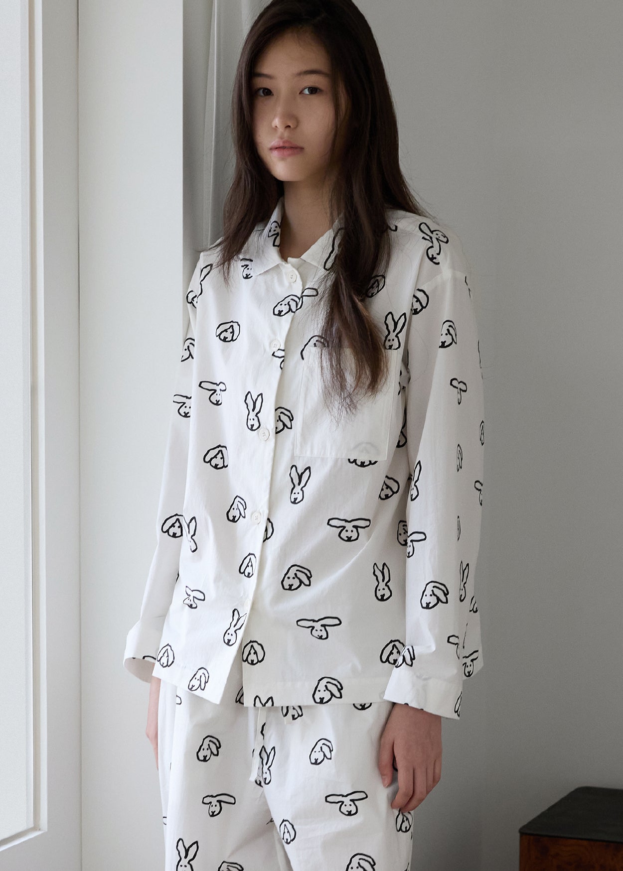 [PRE-ORDER UNTIL OCT 29] BUNNY BUNNY PAJAMA SET - IVORY