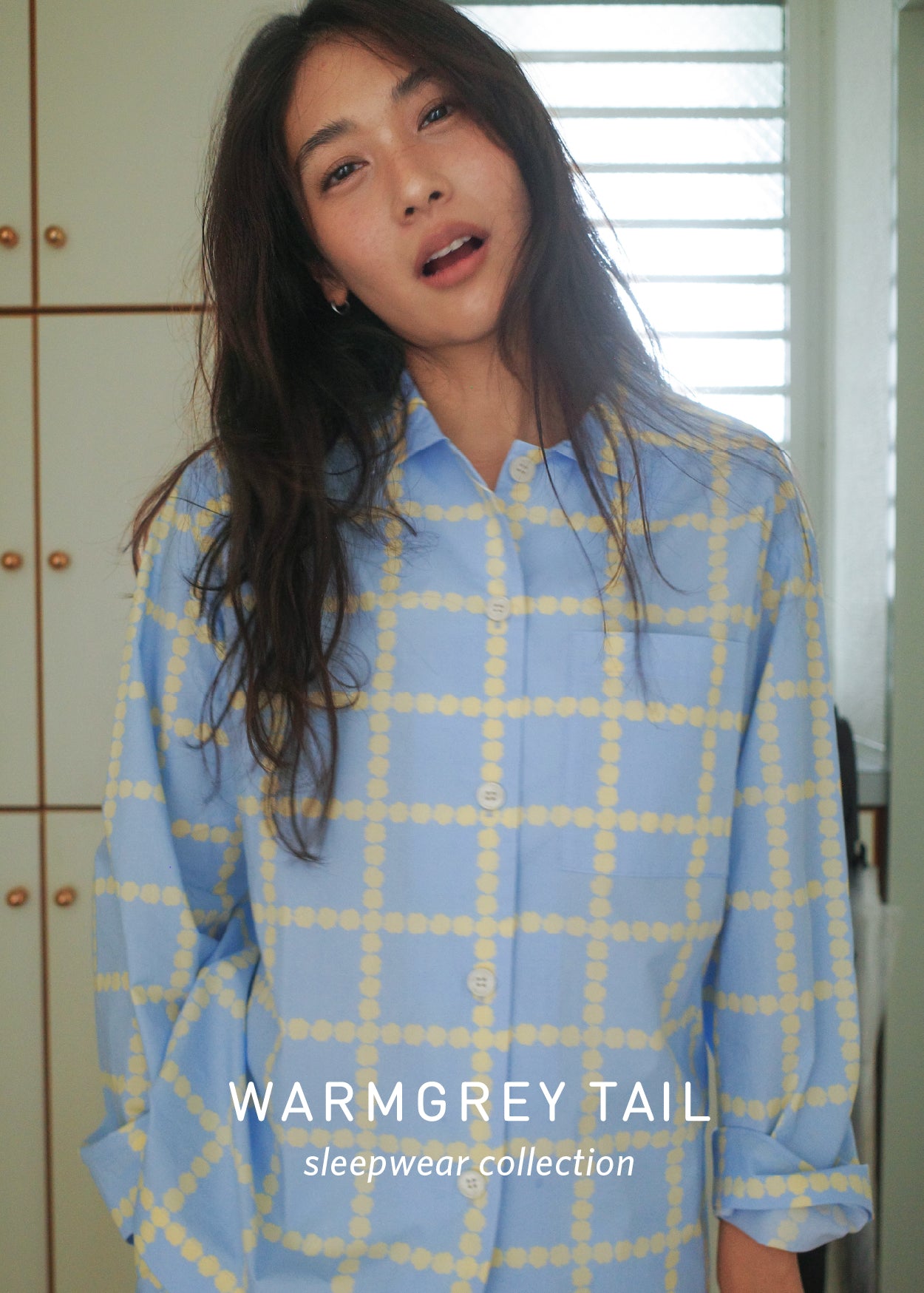 [PRE-ORDER UNTIL OCT 29] BLOSSOM CHECK PAJAMA PANTS - BLUE