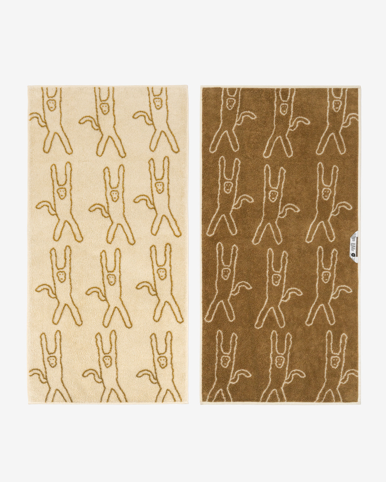 モンキーフェイスタオル - アイボリー