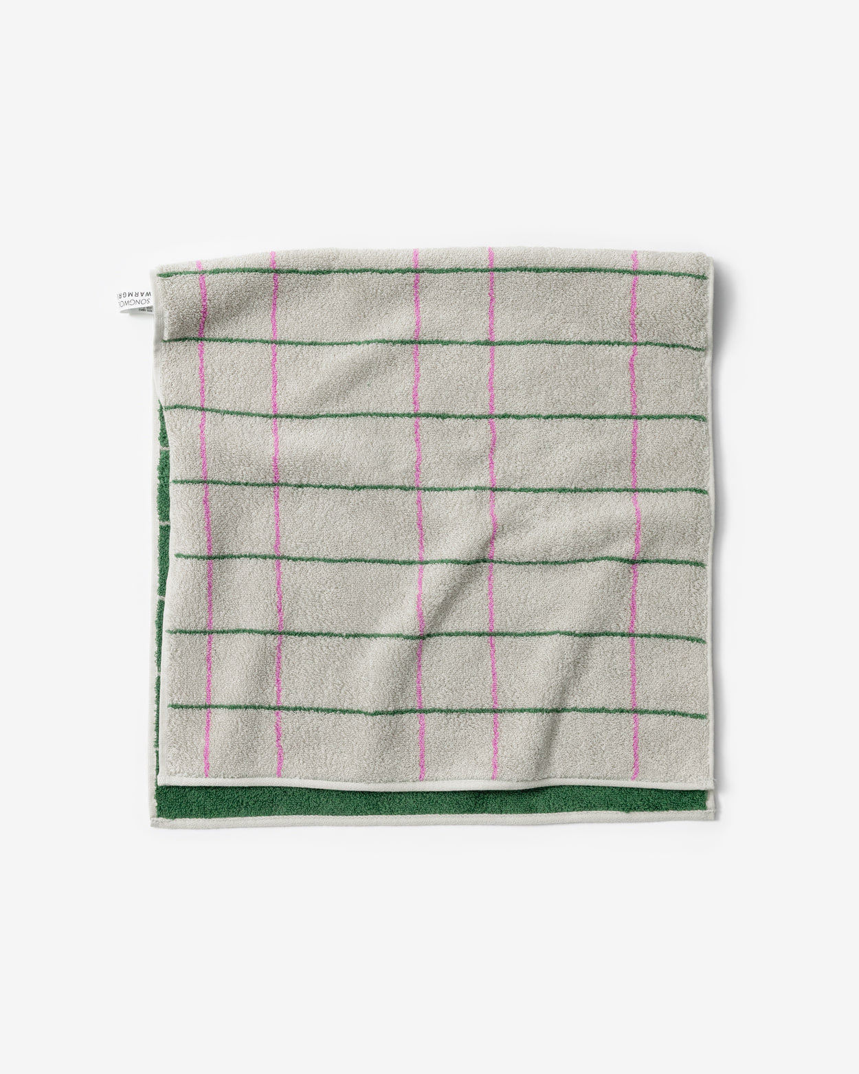 タイルフェイスタオル - グレー