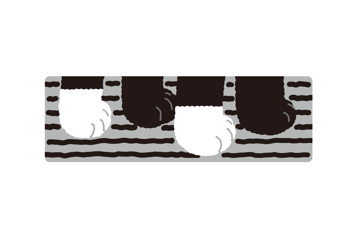 PAW - グレーのステッカー