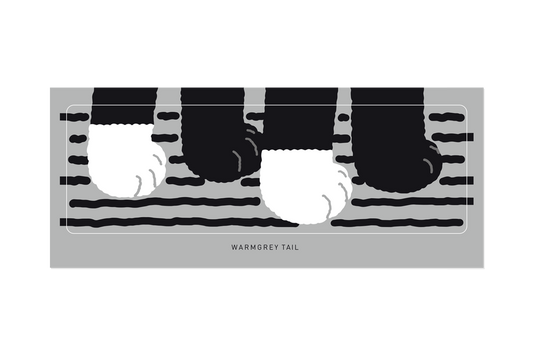 PAW - グレーのステッカー