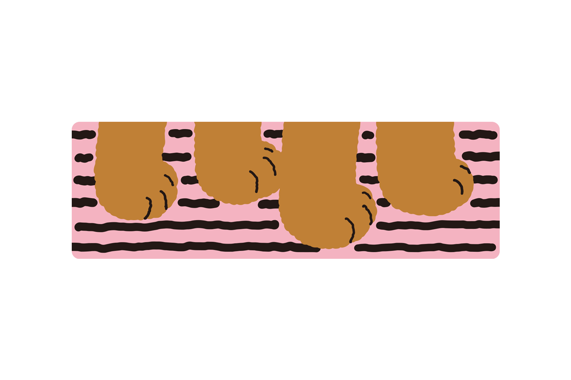 PAW - ピンクのステッカー