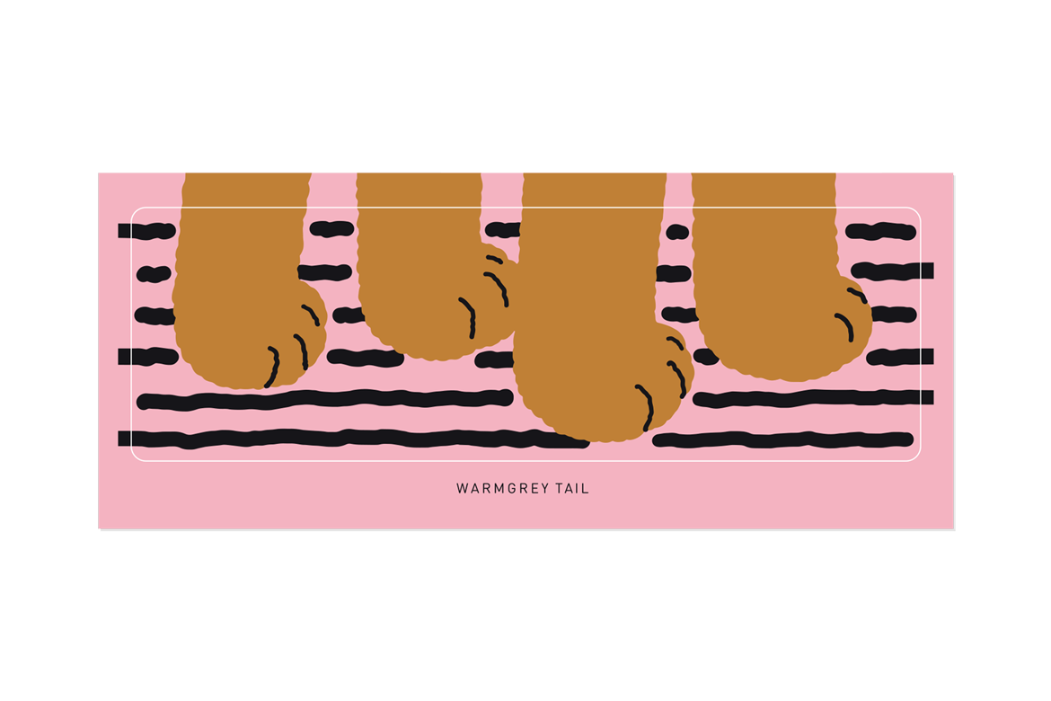 PAW - ピンクのステッカー