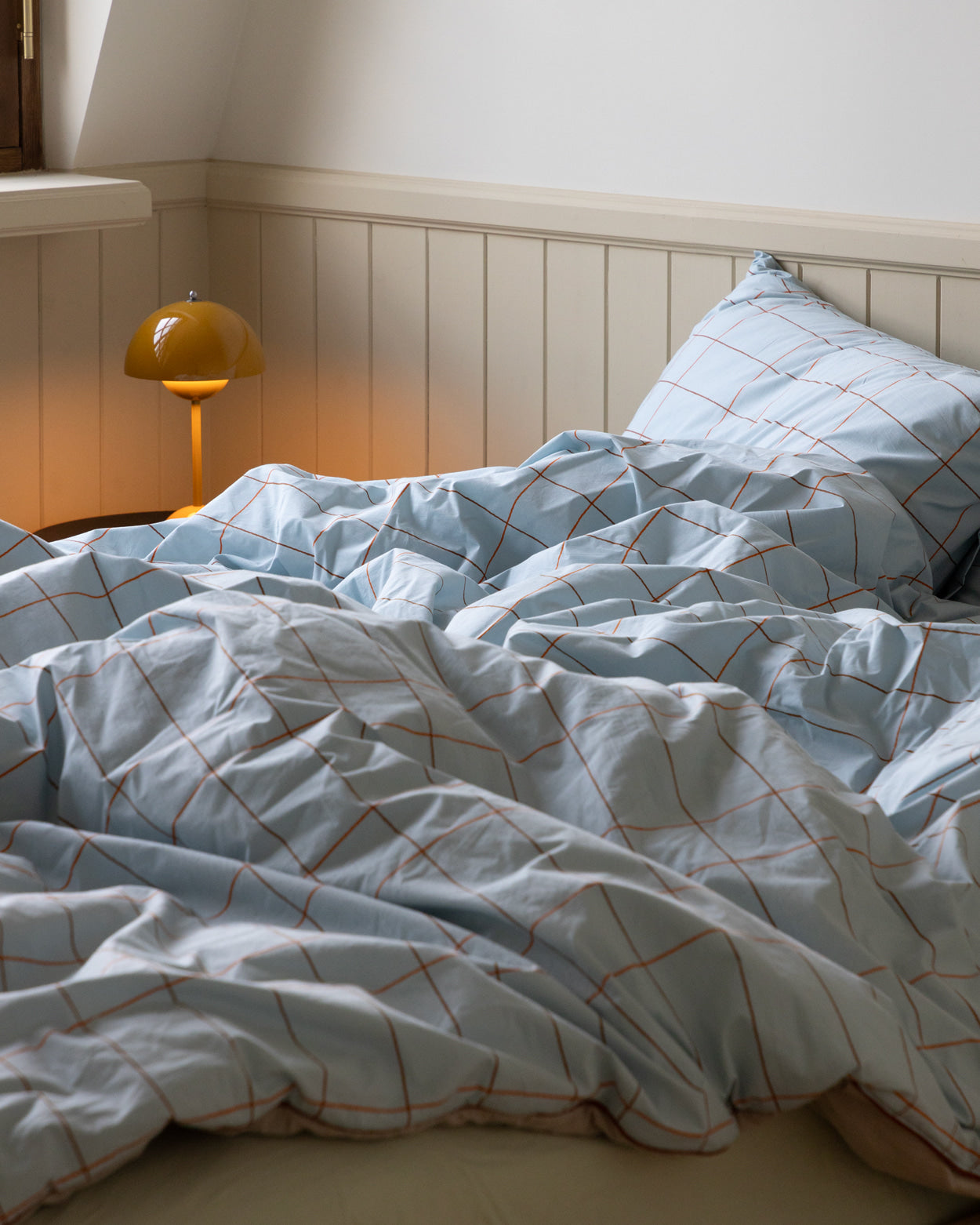 タイル ペールブルー ピローケース (2サイズ)