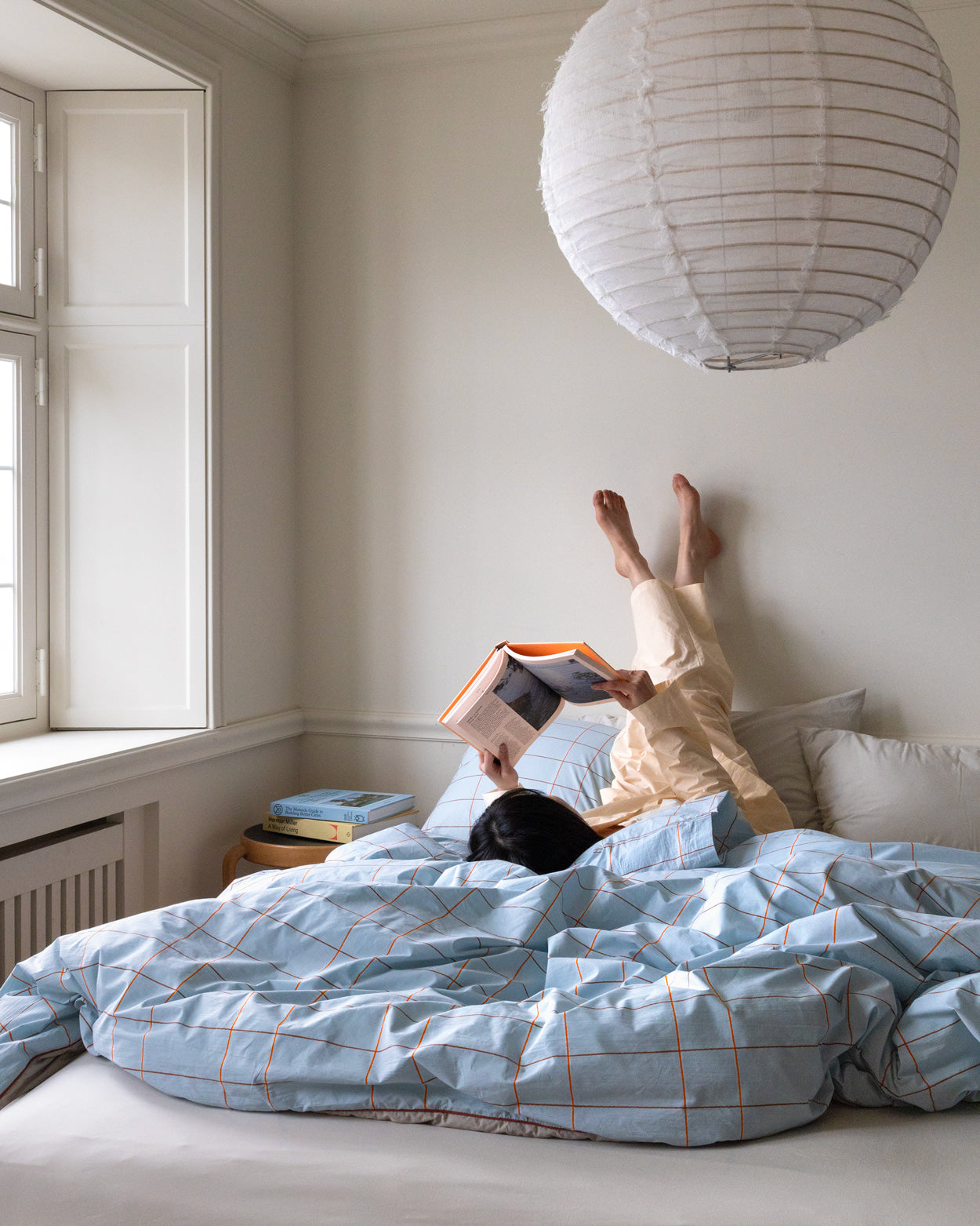 タイル ペールブルー ピローケース (2サイズ)