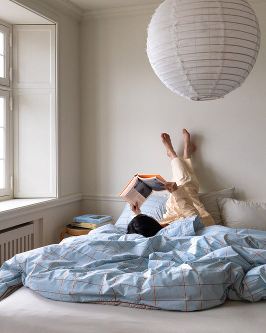 タイル ペールブルー ピローケース (2サイズ)