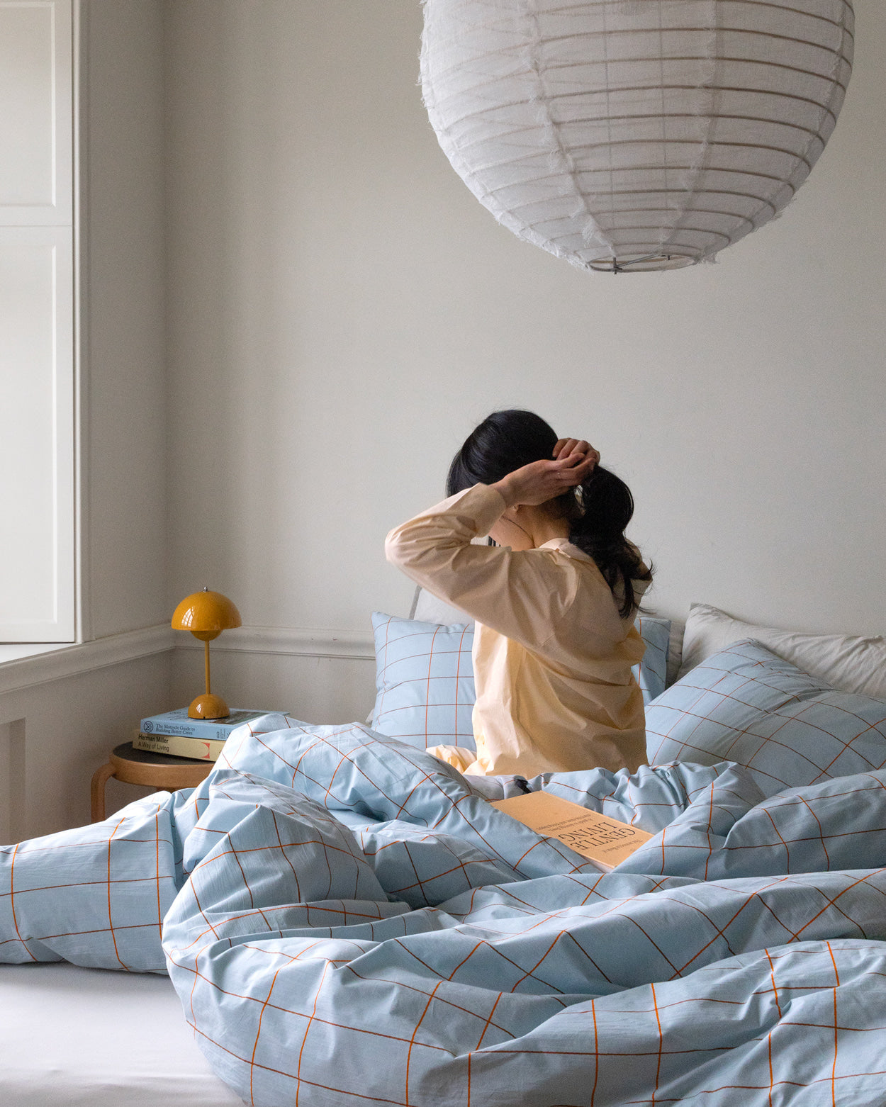 タイル ペールブルー ピローケース (2サイズ)