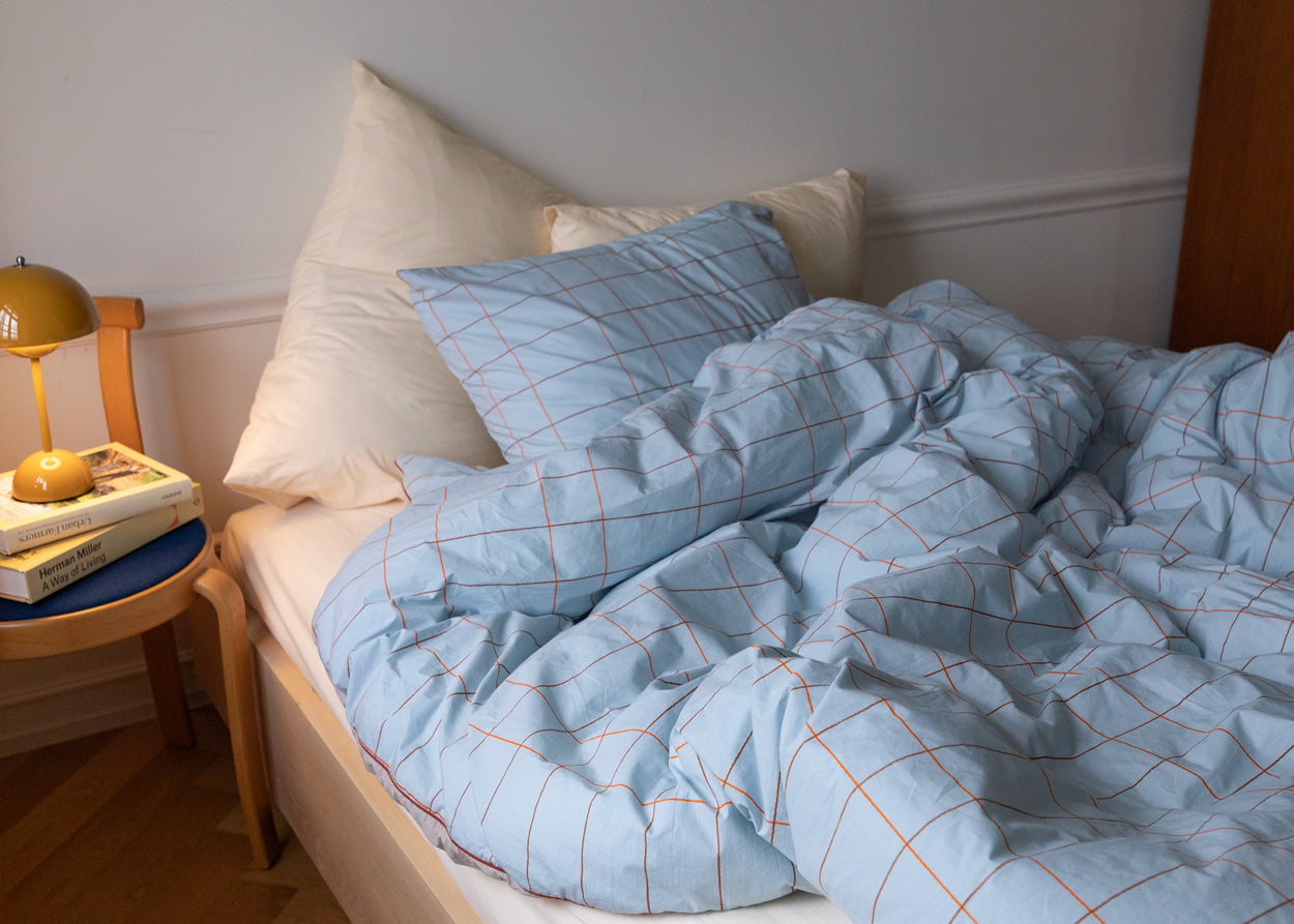 タイル ペールブルー ピローケース (2サイズ)