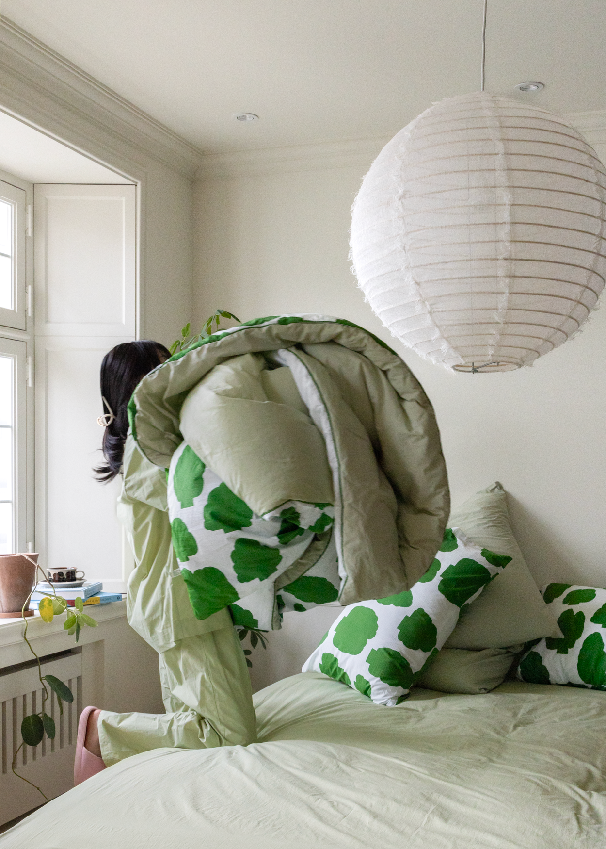 パステルオリーブフィットシーツ