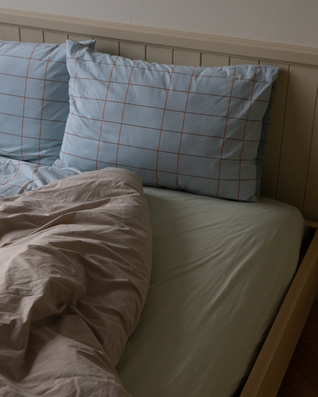 パステルオリーブフィットシーツ