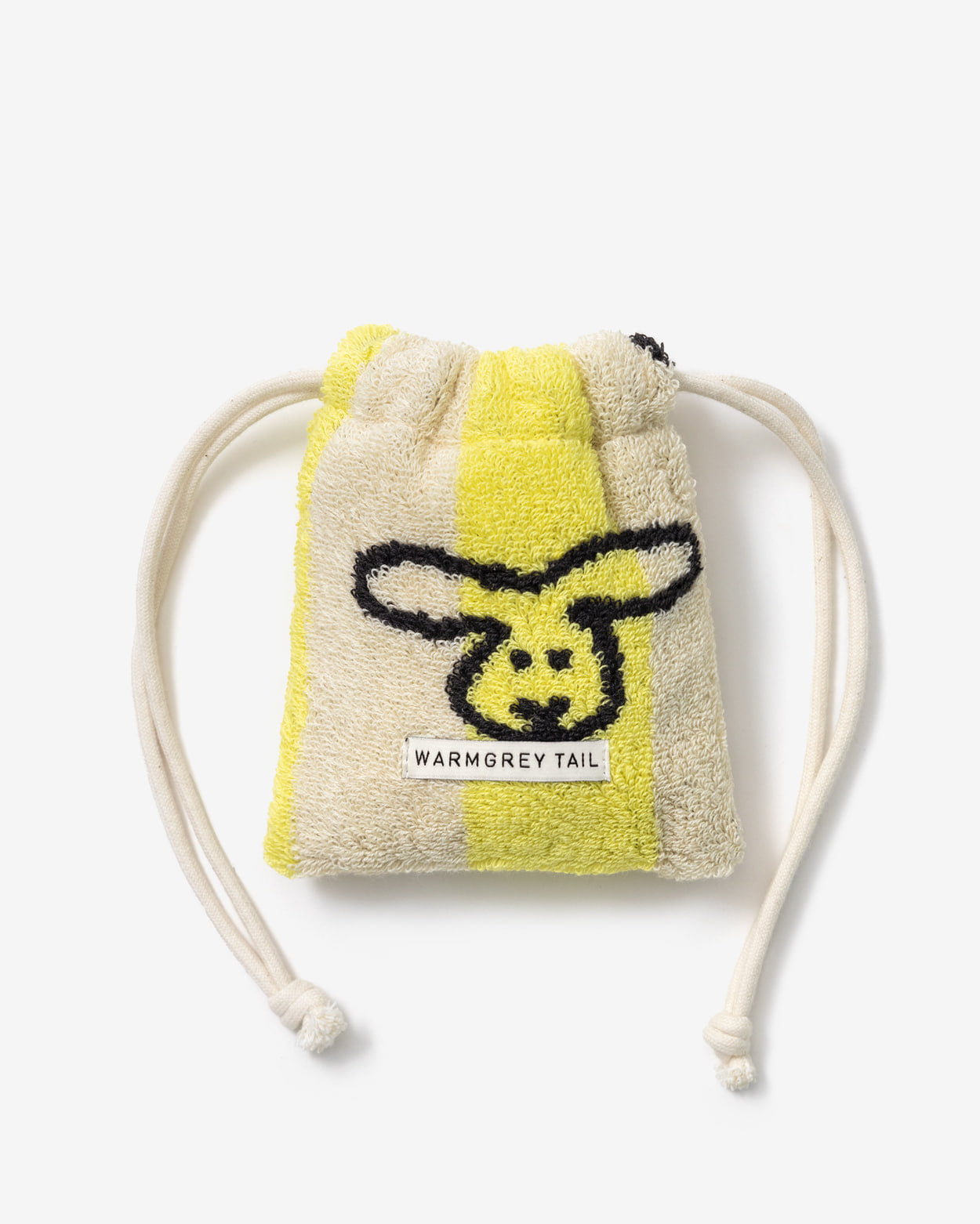 [WGT限定] バニーバニー テリーポーチ - イエローストライプ