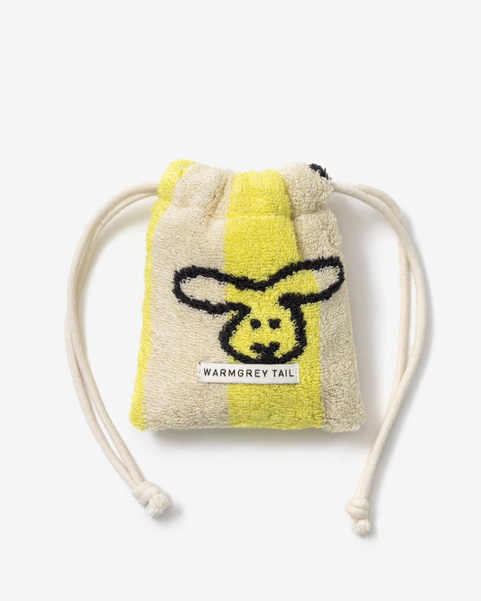 [WGT限定] バニーバニー テリーポーチ - イエローストライプ