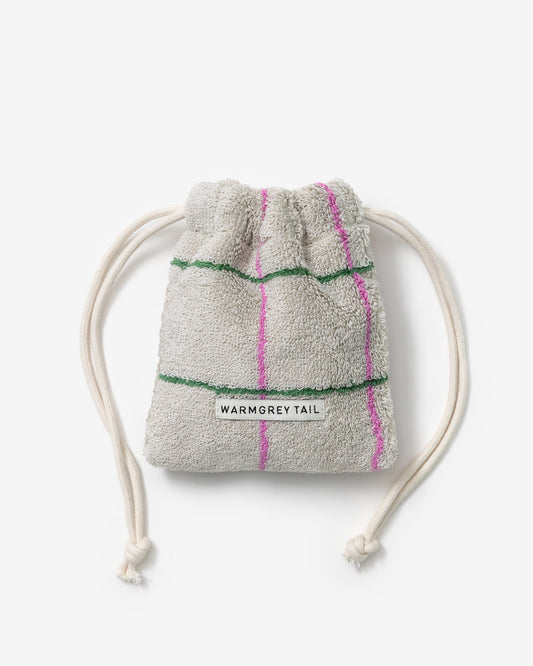 [WGT限定] タイルテリーポーチ - グレー