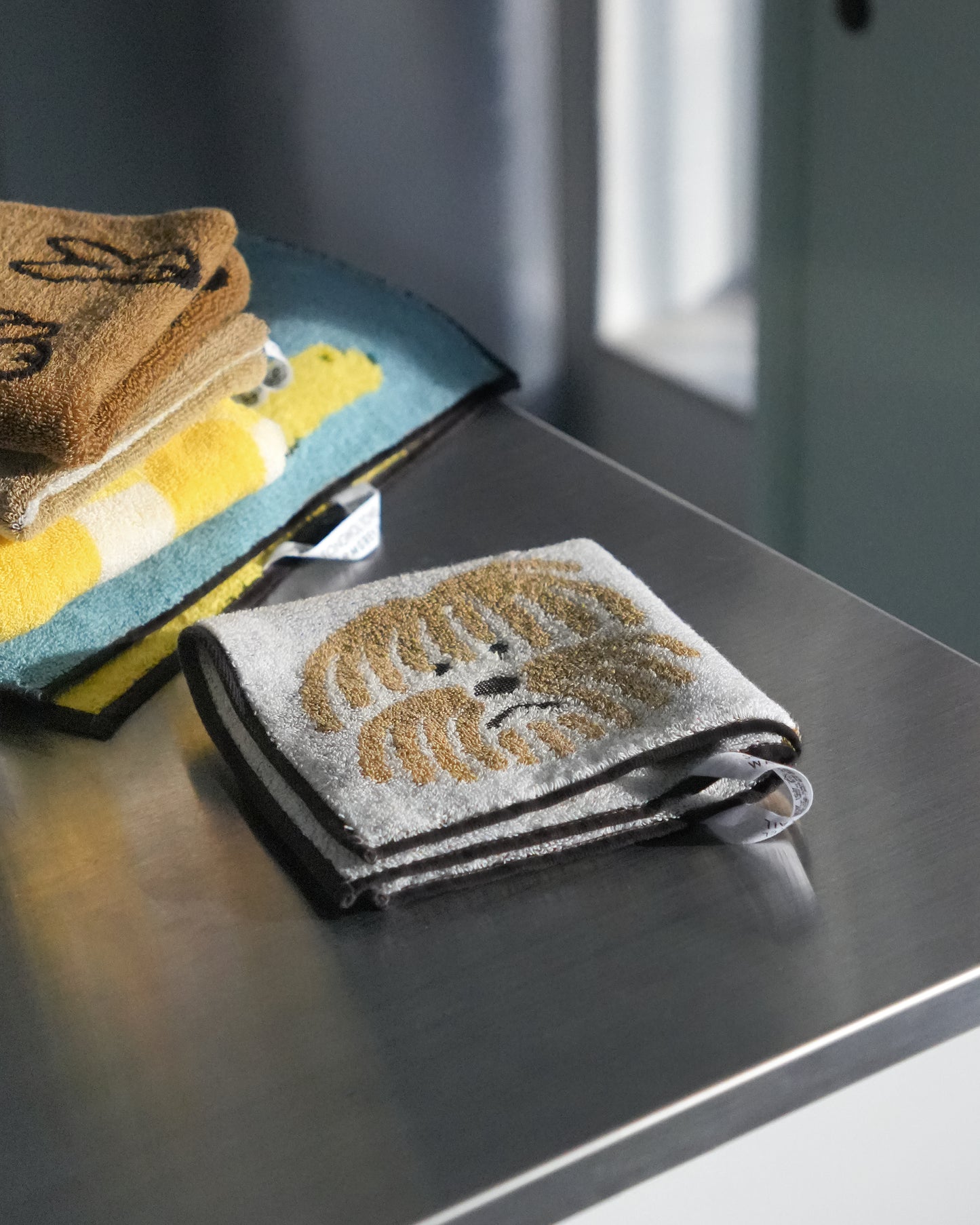 ふわふわ犬用ハンドタオル - ベージュ