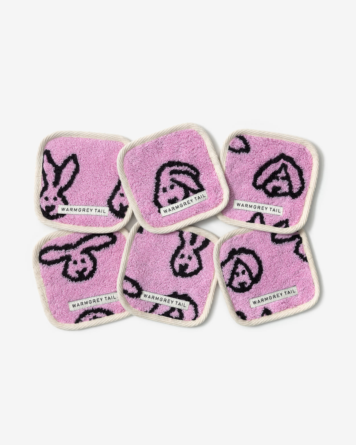 【WGT限定】バニーバニー タオルコースター ピンク