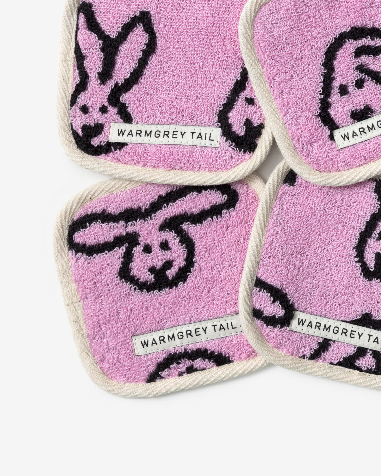 【WGT限定】バニーバニー タオルコースター ピンク