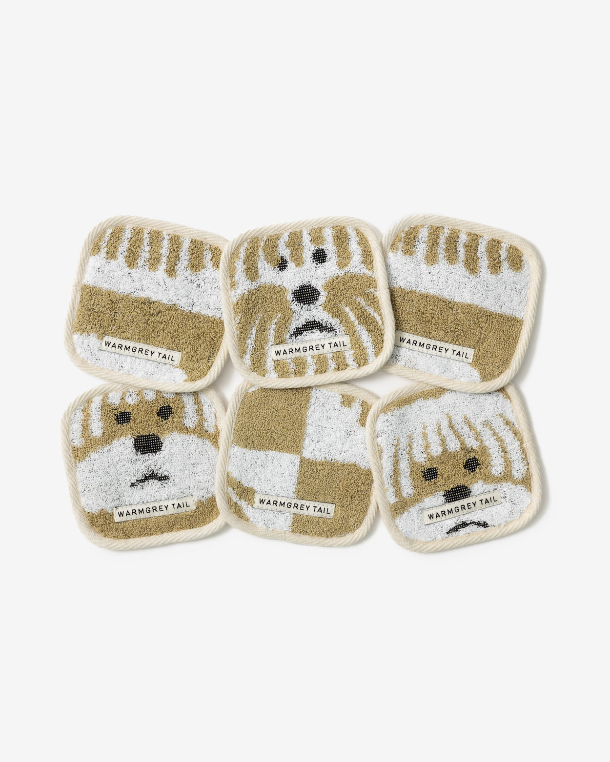 【WGT限定】ふわふわドッグタオルコースター ベージュ