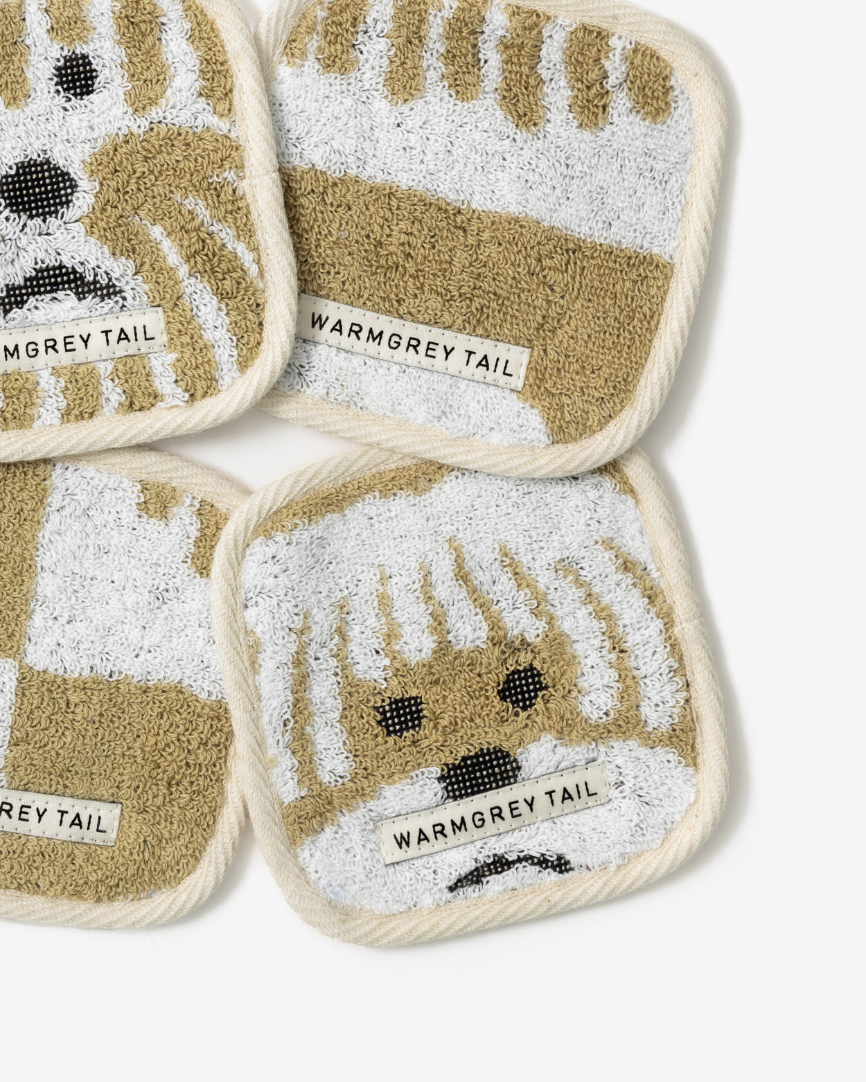 【WGT限定】ふわふわドッグタオルコースター ベージュ