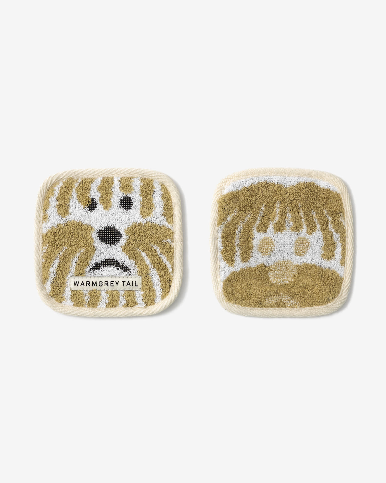 【WGT限定】ふわふわドッグタオルコースター ベージュ