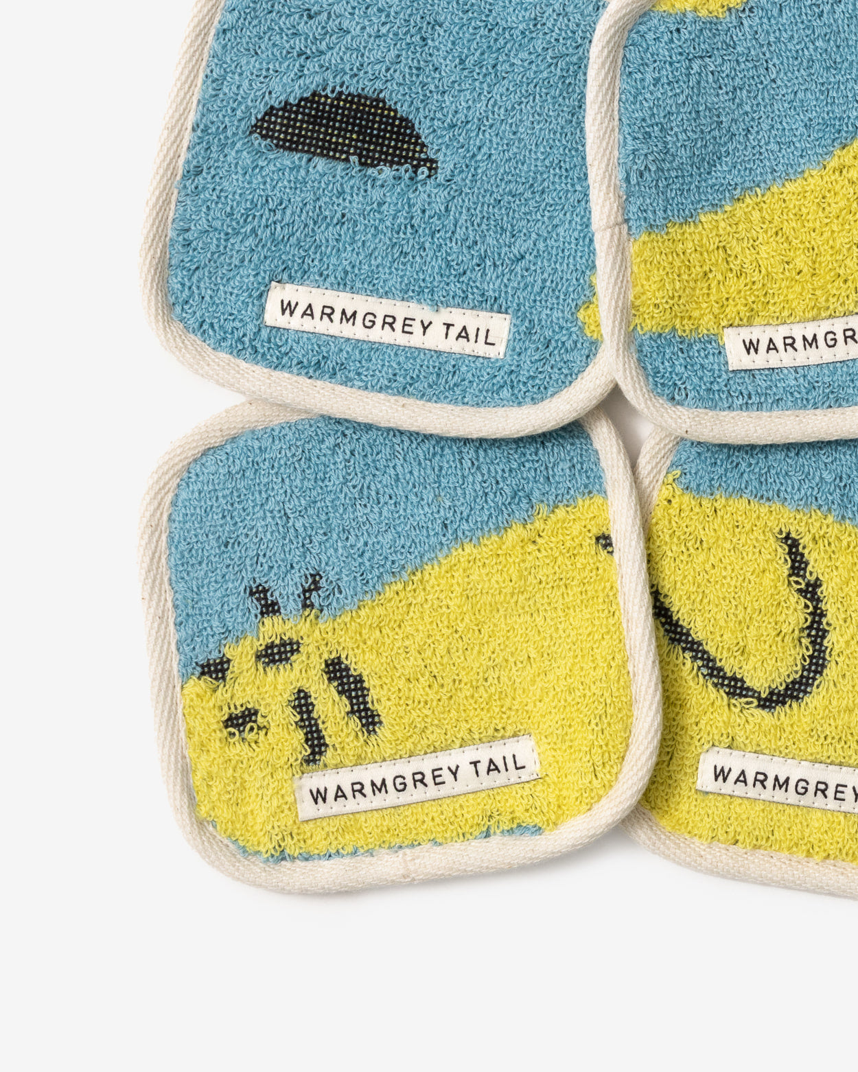 [WGT限定] シールフレンズ タオルコースター - ブルー