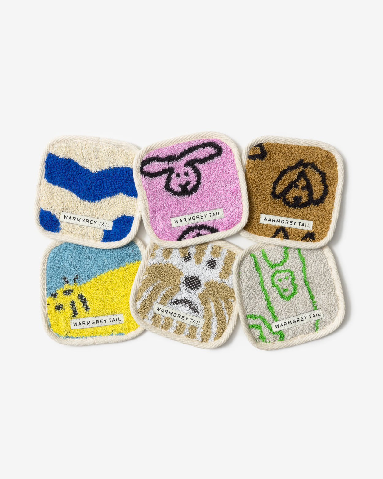 【WGT限定】バニーバニー タオルコースター ピンク