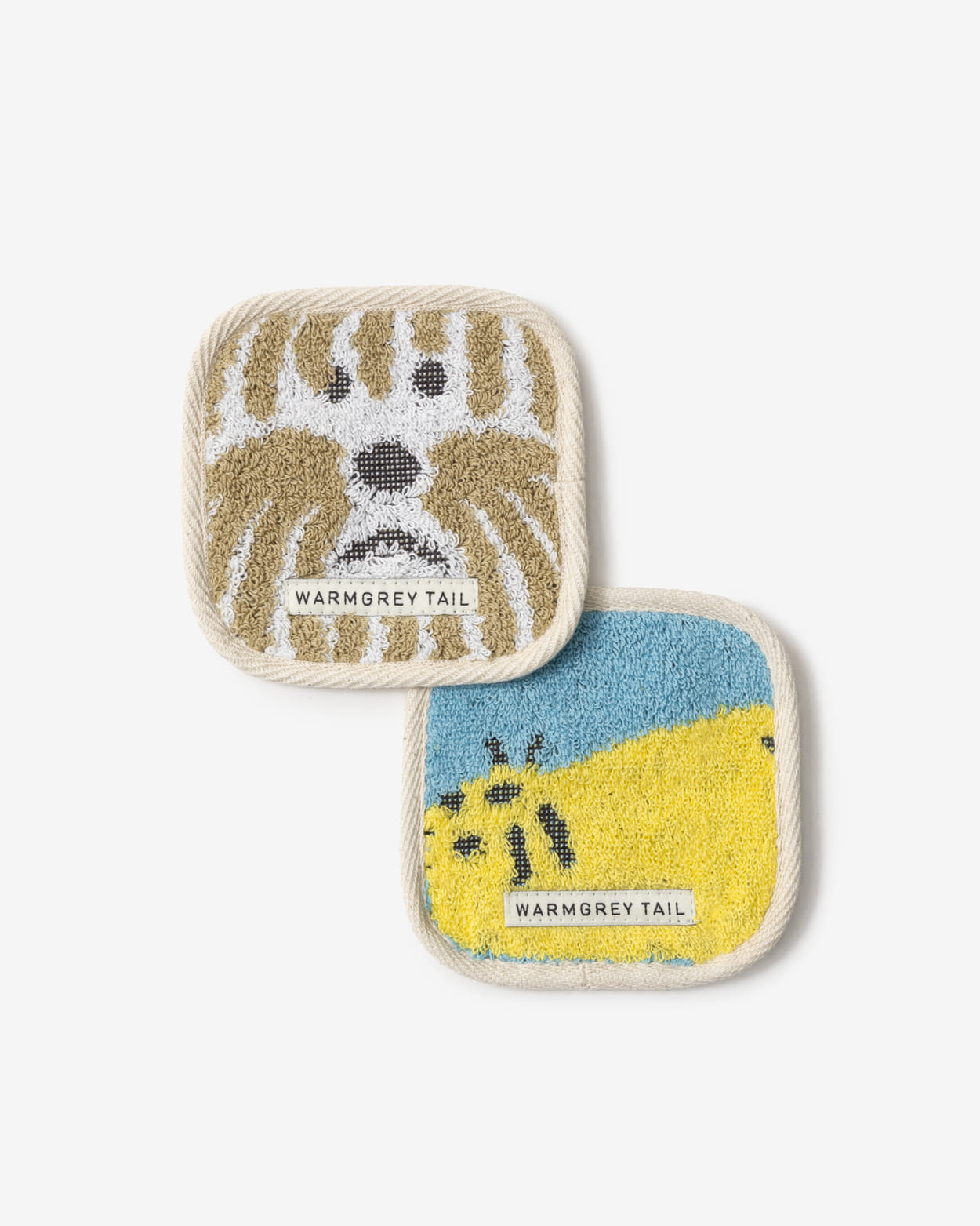 [WGT限定] シールフレンズ タオルコースター - ブルー