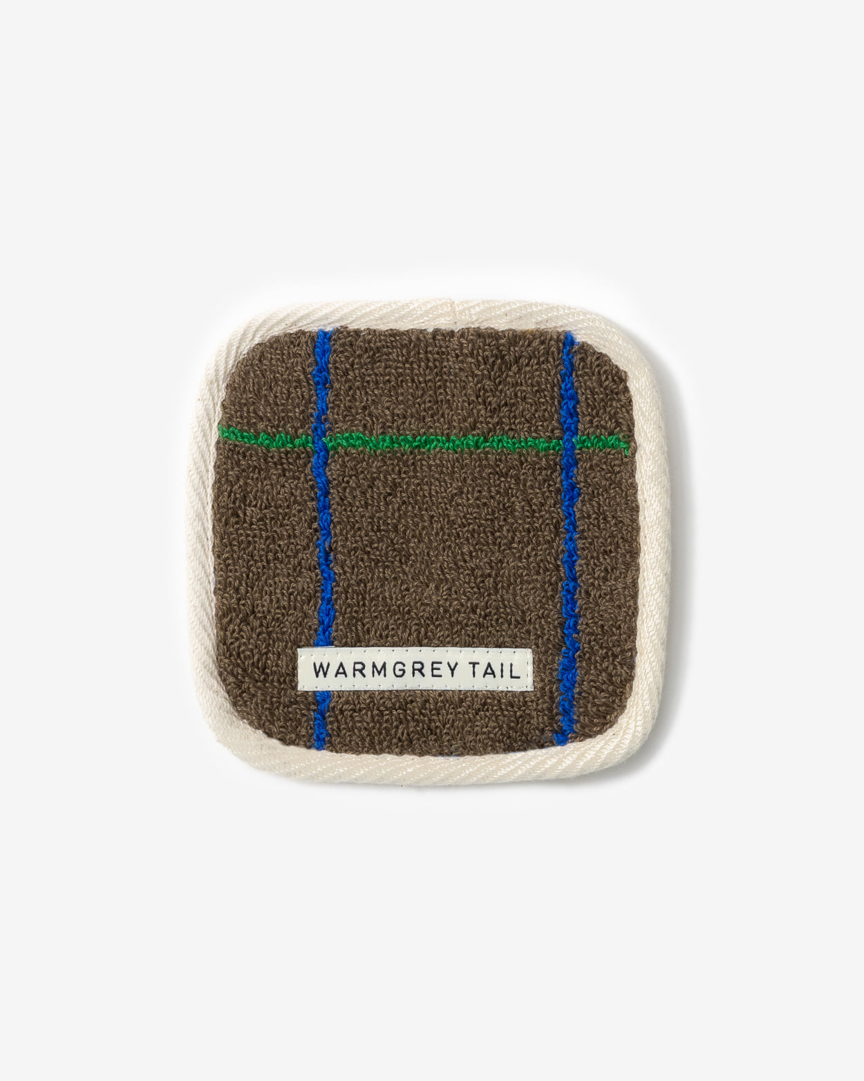 [WGT限定] タイルタオルコースター - ダークブラウン