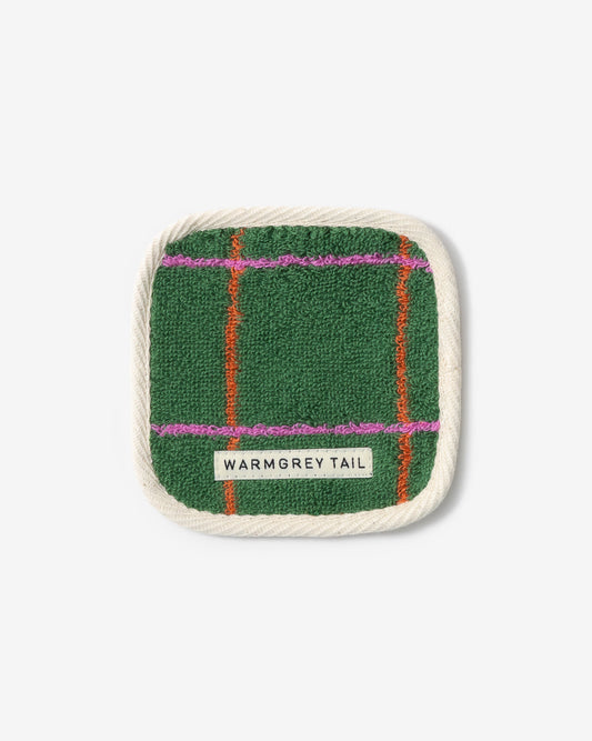 [WGT限定] タイルタオルコースター - ディープグリーン