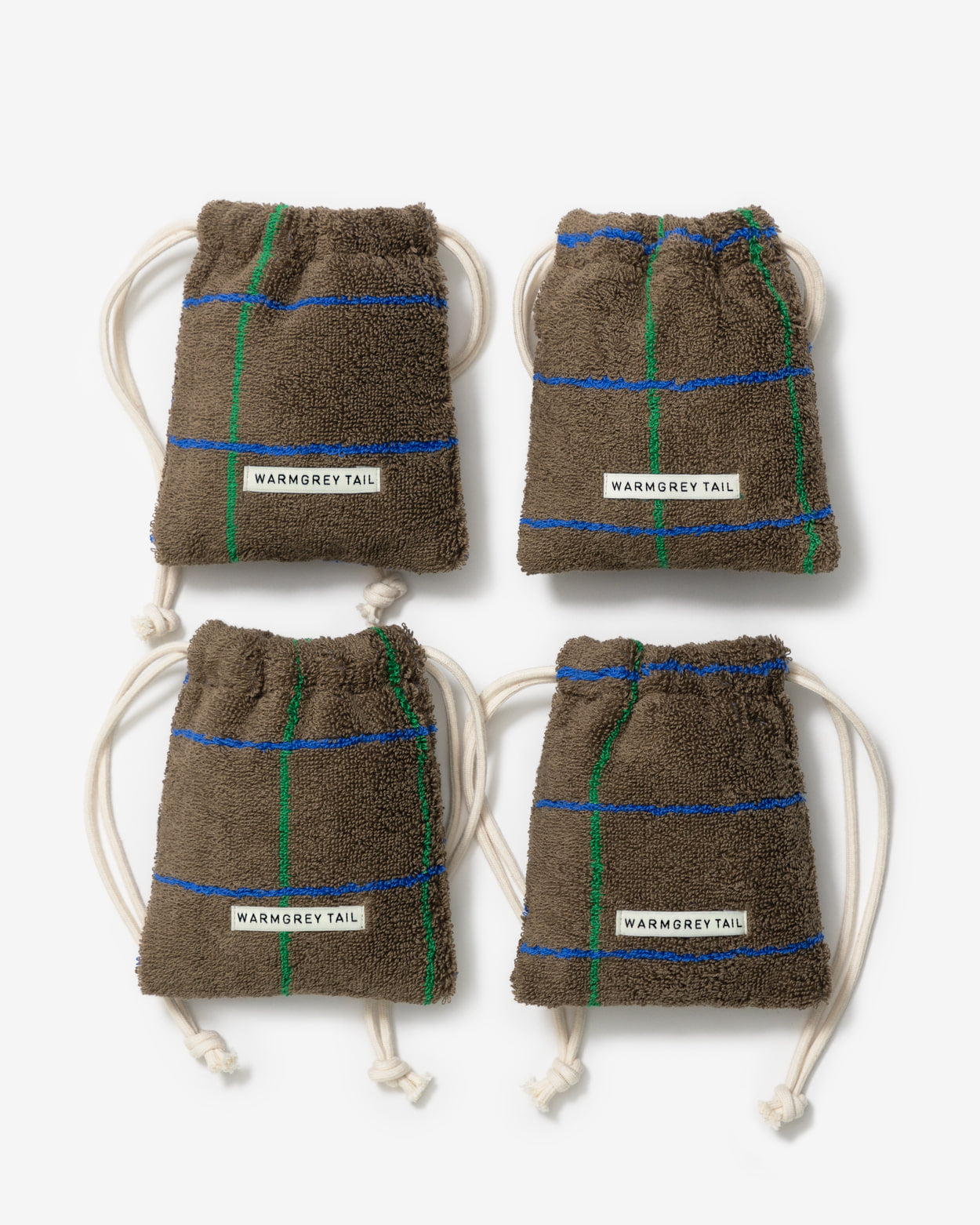 [WGT限定] タイルテリーポーチ - ダークブラウン