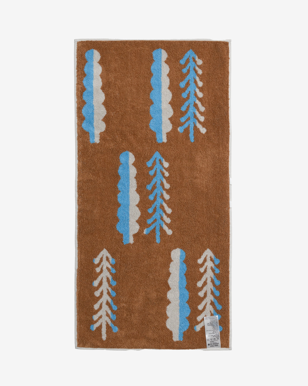 ツリーズ フェイスタオル - ブラウン