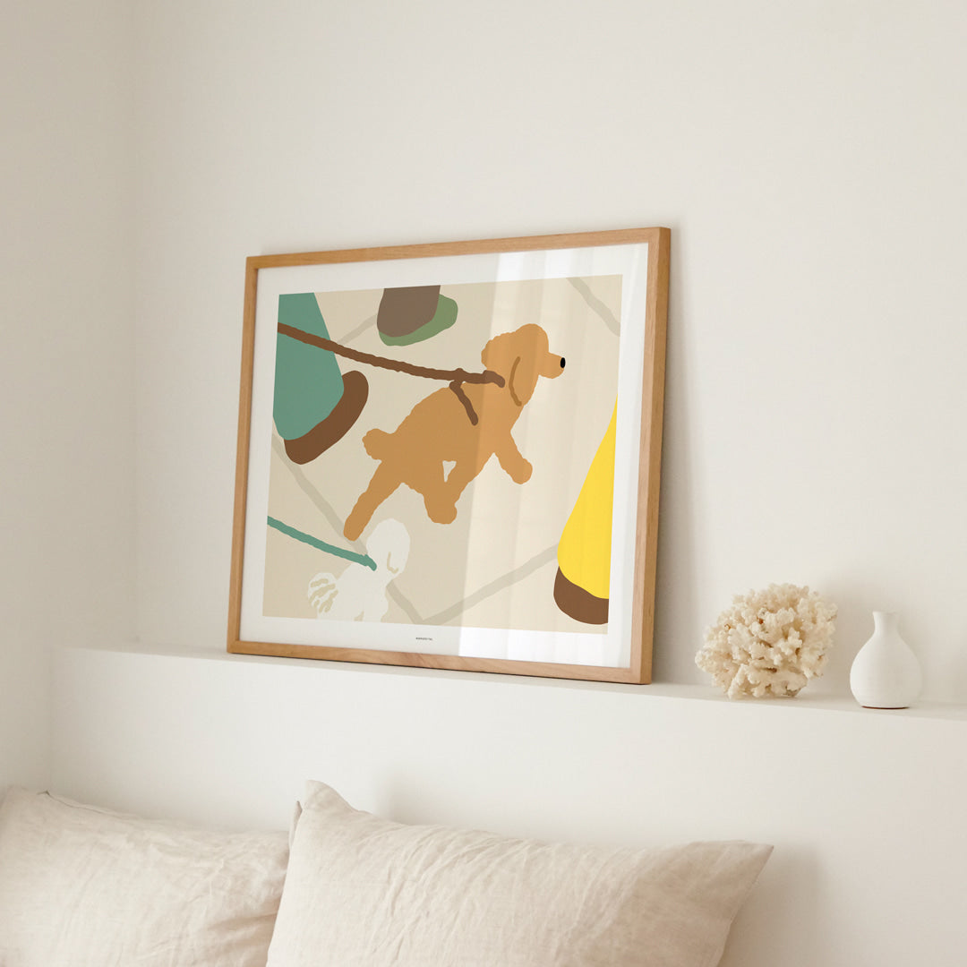 犬の散歩ポスター