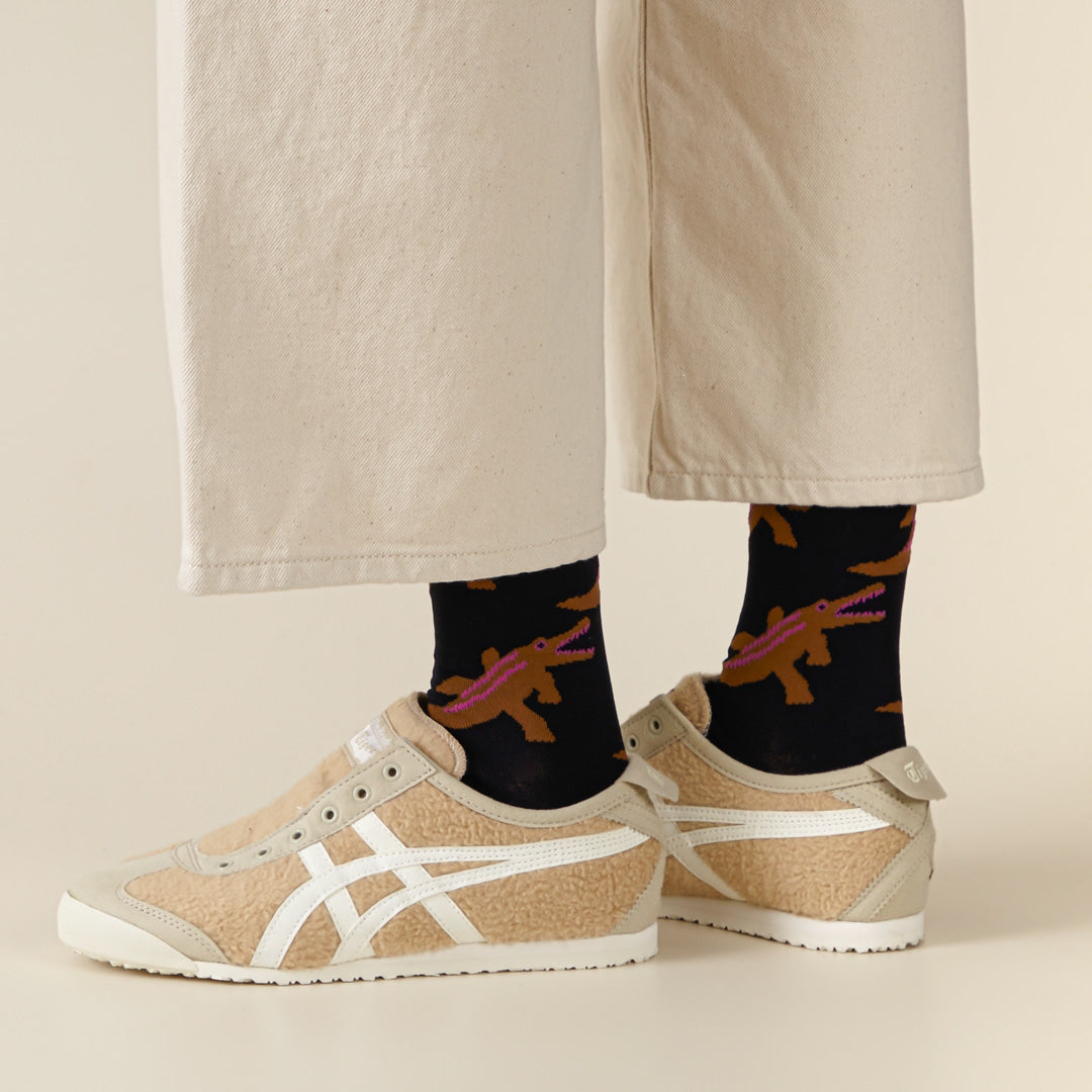 クロコダイルソックス - ブラック