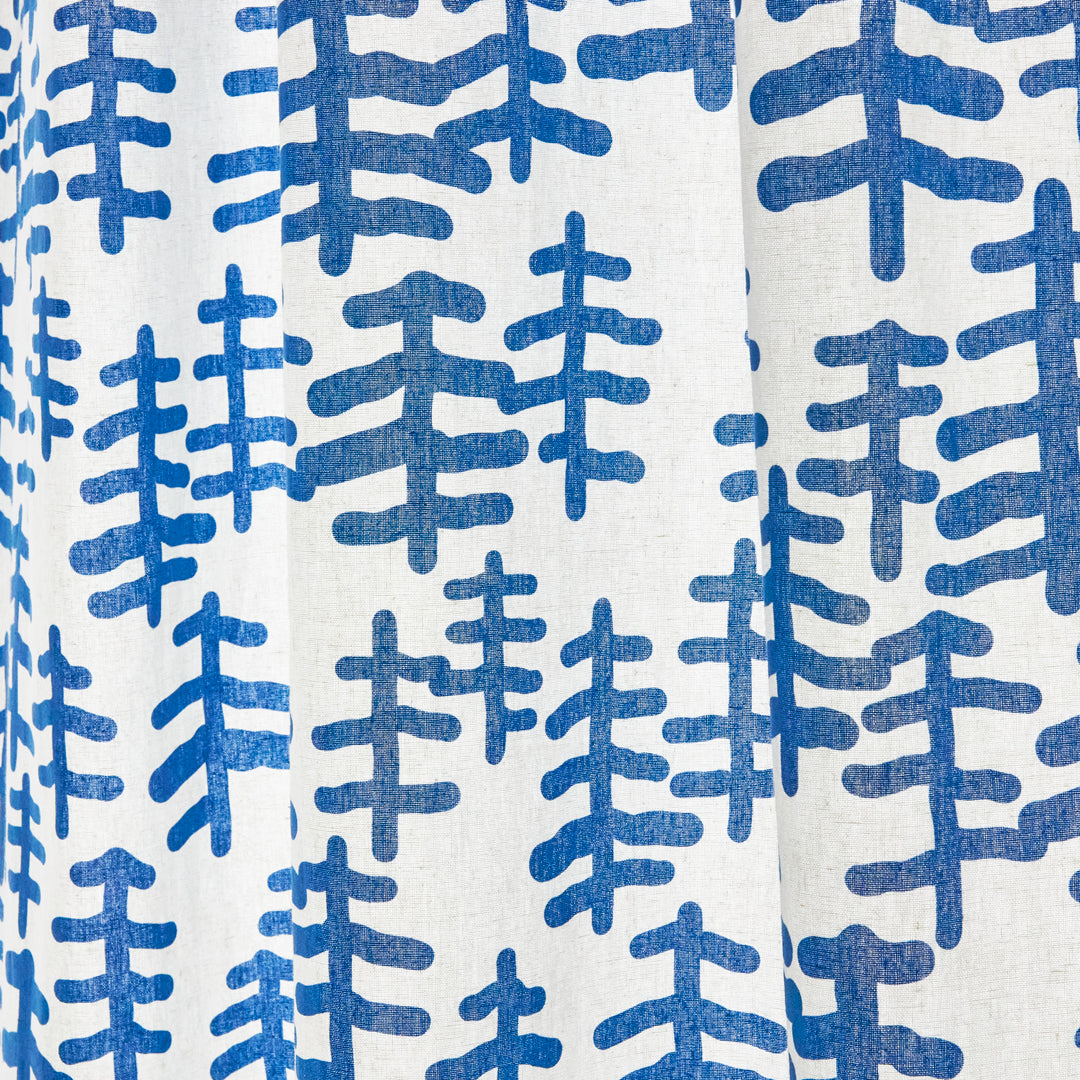 ツリー＆ツリー ドアカーテン - ブルー